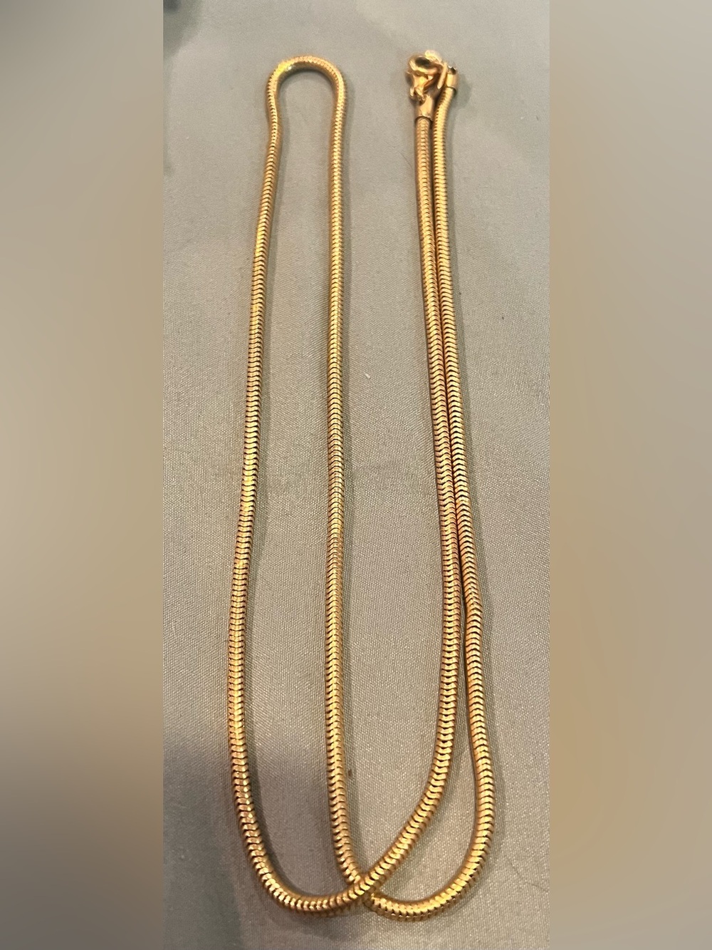 Anne Klein Gold-Tone Snake Chain Necklace